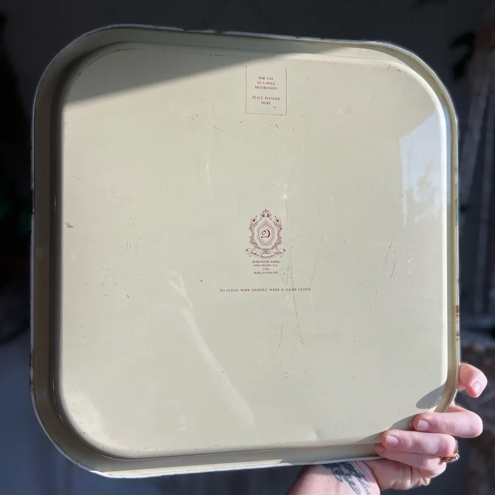 Vintage Daher Metal Serving Tray Paris Cafe Moulin Rouge 13.5” England Decor